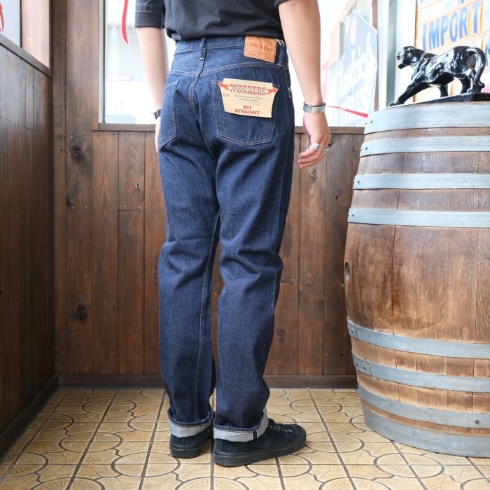 WORKERS ���������Lot 801 Straight Jeans�ۥǥ˥�ѥ�� ������ ���ȥ졼�� 13.75oz COTTON100�� ������ 