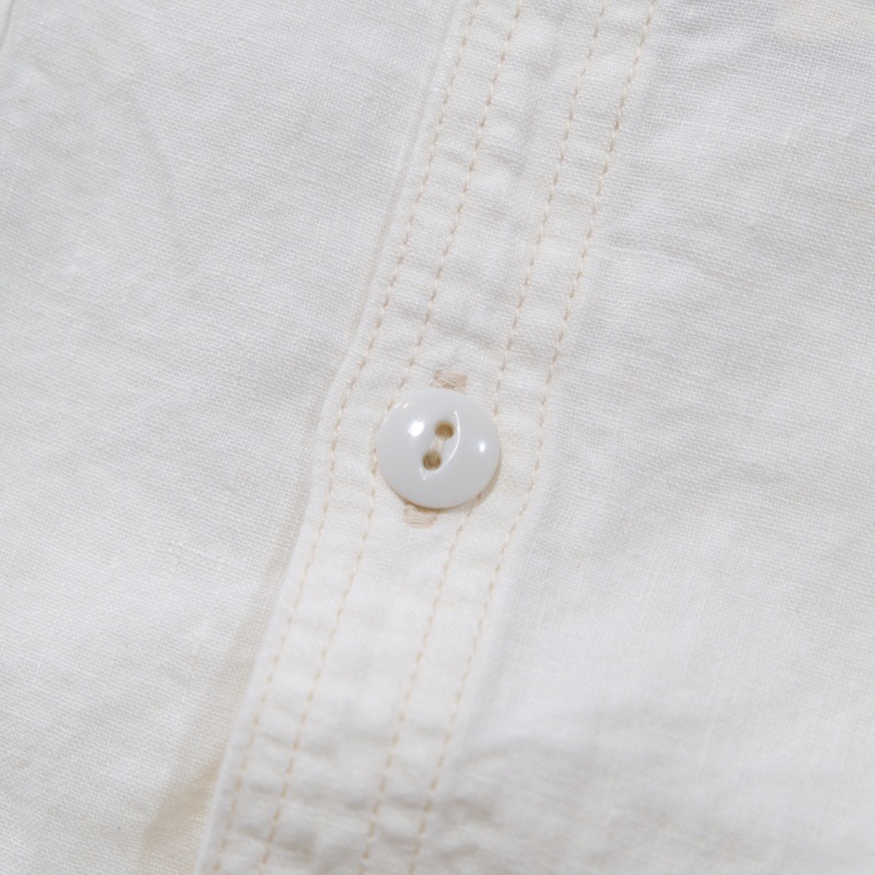 TCB jeans �ƥ��������ӡ������󥺡�Detachable Collar Work Shirt��Linen��ۥǥ��å���֥륫�顼�������� ��ͥ�100�� ��곰����ǽ�� ������