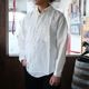 TCB jeans �ƥ��������ӡ������󥺡�Detachable Collar Work Shirt��Linen��ۥǥ��å���֥륫�顼�������� ��ͥ�100�� ��곰����ǽ�� ������