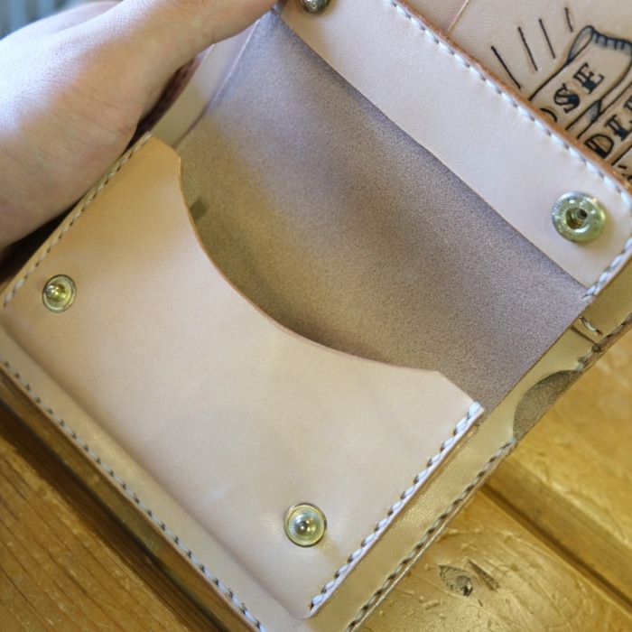 LOOSE NEEDLE Tattooing Leathers �롼���ˡ��ɥ륿�ȥ������󥰥쥶������BILLFOLD WALLET�ۥӥ�ե����ɥ���å� ���� ���ɥ�쥶��