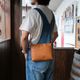 Y'2 LEATHER �磻�ġ��쥶����BG-18-S�ۡ�NATURAL SCAR STEER SACOCHE BAG�� ��CAMEL��ʥ����륹�������ƥ������å���Хå� ���� ������