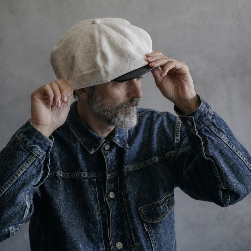 BRUNEL&Co.HATMAKERS �֥롼�ͥ�ϥåȥ᡼��������8P CAS / FRENCH LINEN��8�ѥͥ륭�㥹���å� �ӥ�ơ����ե��֥�å� ��ͥ� ���� ������