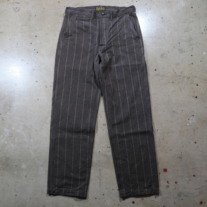 ORGUEIL ���륲�����OR-1138�ۡ�Garment-Dyed Stripe Trousers�ۥ������ȥ������ȥ饤�ץȥ饦������ �ߥ꥿�꡼  COTTON100�� ������ 
