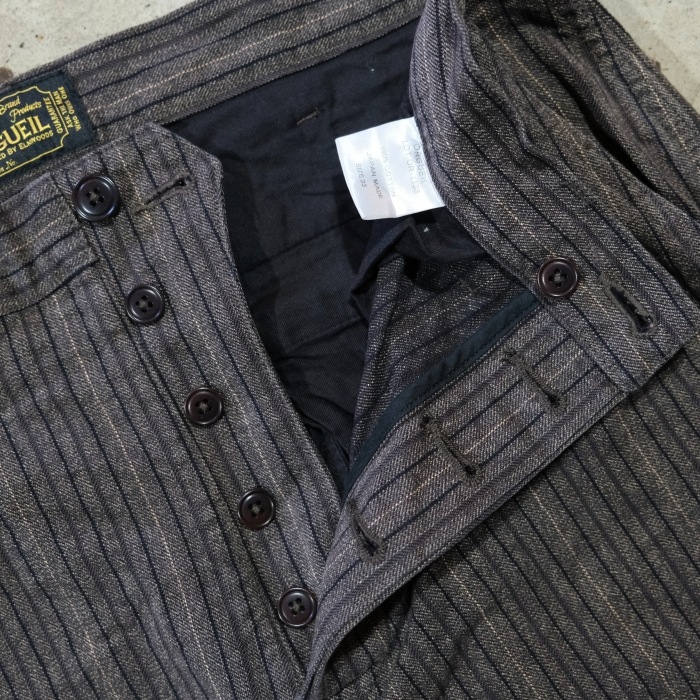 ORGUEIL ���륲�����OR-1138�ۡ�Garment-Dyed Stripe Trousers�ۥ������ȥ������ȥ饤�ץȥ饦������ �ߥ꥿�꡼  COTTON100�� ������ 