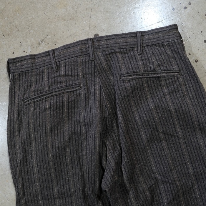 ORGUEIL ���륲�����OR-1138�ۡ�Garment-Dyed Stripe Trousers�ۥ������ȥ������ȥ饤�ץȥ饦������ �ߥ꥿�꡼  COTTON100�� ������ 