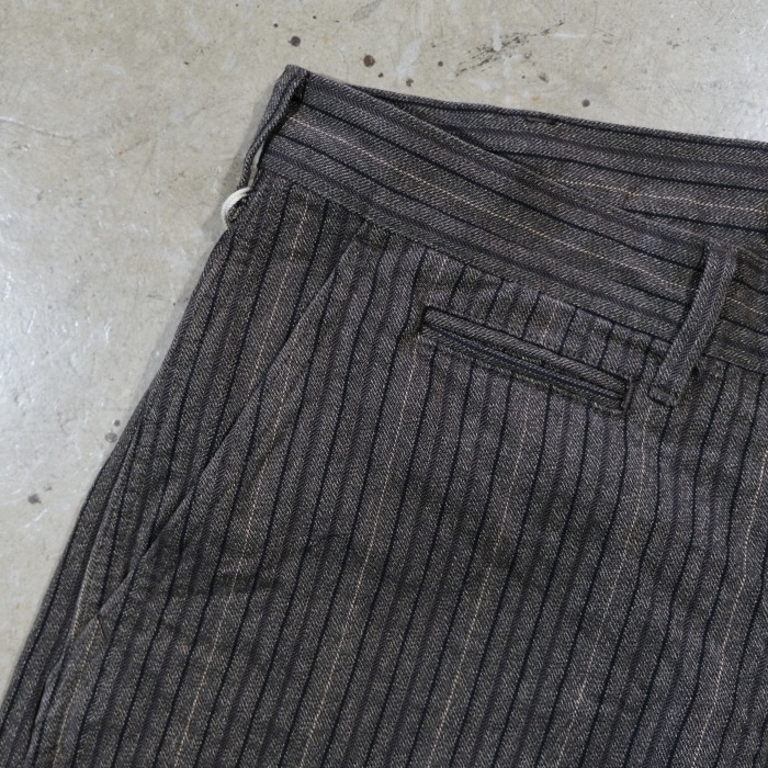 ORGUEIL ���륲�����OR-1138�ۡ�Garment-Dyed Stripe Trousers�ۥ������ȥ������ȥ饤�ץȥ饦������ �ߥ꥿�꡼  COTTON100�� ������ 