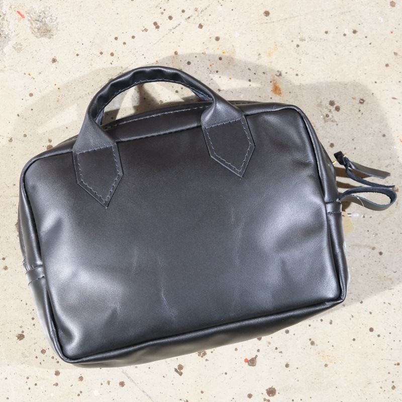 Langlitz Leathers ��󥰥�åĥ쥶���� ��Dick Bag w/Handle��ۥǥ��å��Хå� ���� �����ϥ��� BLACK���ƥå� MADE IN USA