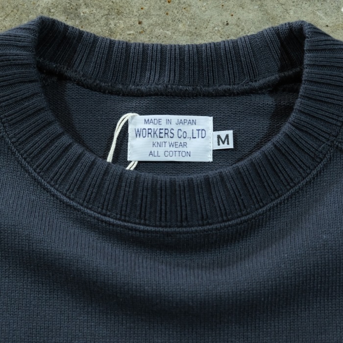 WORKERS ���������Cotton Saddle Shoulder Sweater�ۥ��åȥ󥵥ɥ륷�������������� �饰��� ���åȥ�˥å� Cotton100��