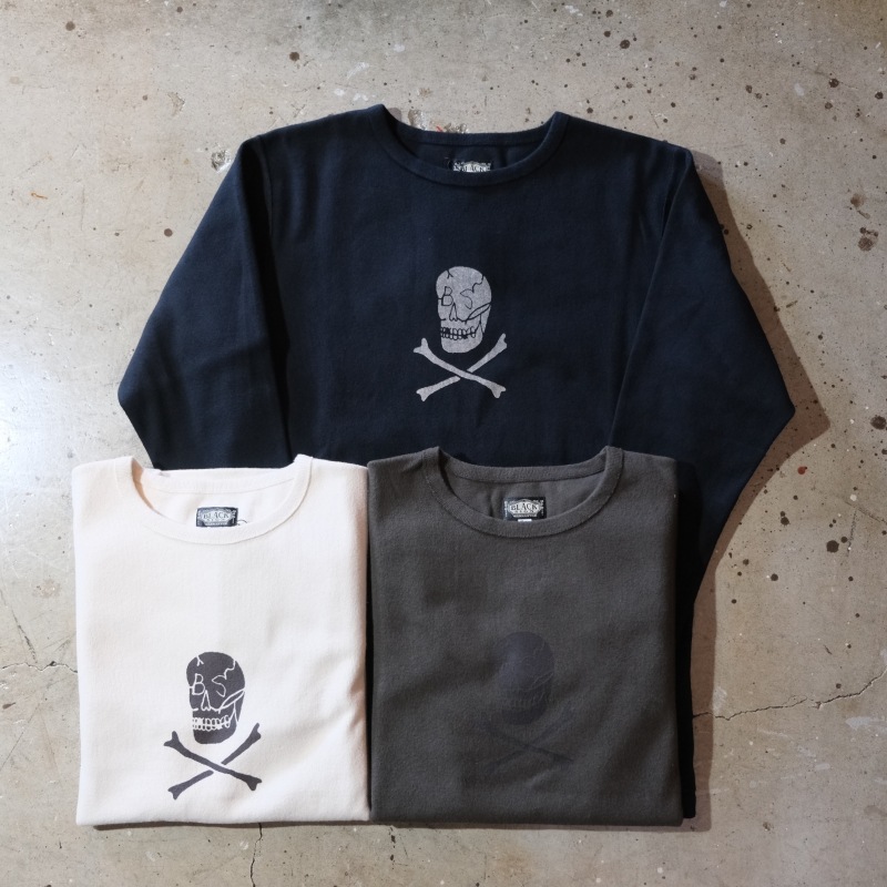 BLACK SIGN(֥å<BR>BSFN-1430SkullۡRitual Skull Crew Neck Amish Under Wear<BR>奢륹륯롼ͥå<BR>L/S T ե饤 إӡȥåȥ<BR>MADE IN JAPAN