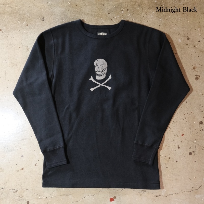 BLACK SIGN(֥å<BR>BSFN-1430SkullۡRitual Skull Crew Neck Amish Under Wear<BR>奢륹륯롼ͥå<BR>L/S T ե饤 إӡȥåȥ<BR>MADE IN JAPAN