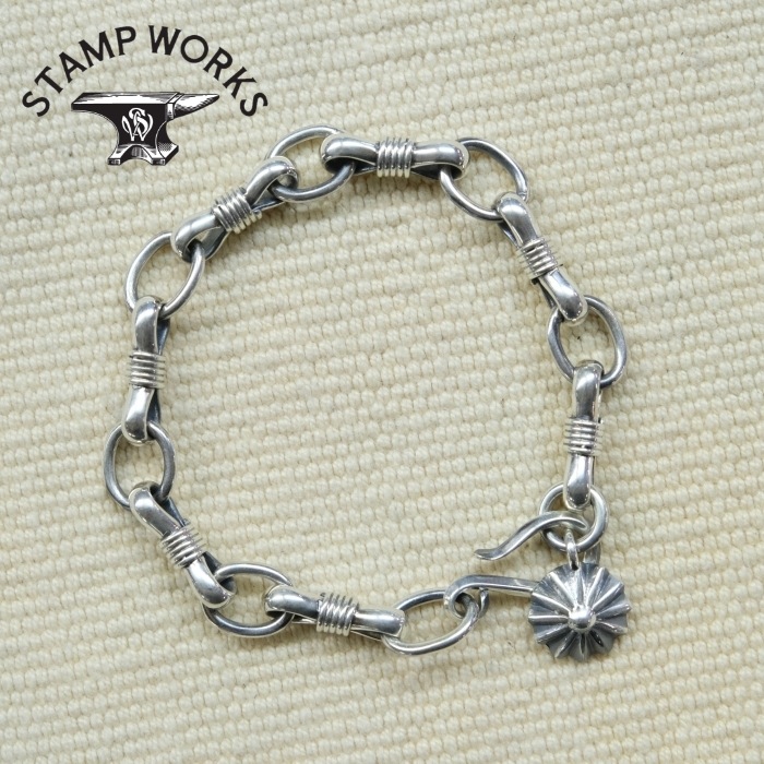 STAMP WORKS ������ץ������SWB-007195�ۡ�Link Chain Bracelet�ۢ�195�������󥯥�������֥쥹��å� ���������꡼ SILVER925 ��ù� �ϥ�ɥᥤ��