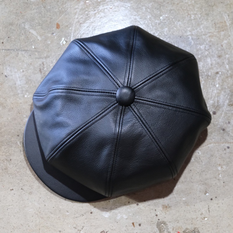 BLACK SIGN �֥�å��������BSFC-26901�ۡ�Leather Casquette / Mud Black�ۥ쥶�����㥹���å� �����ϥ��� �ܳ� ������
