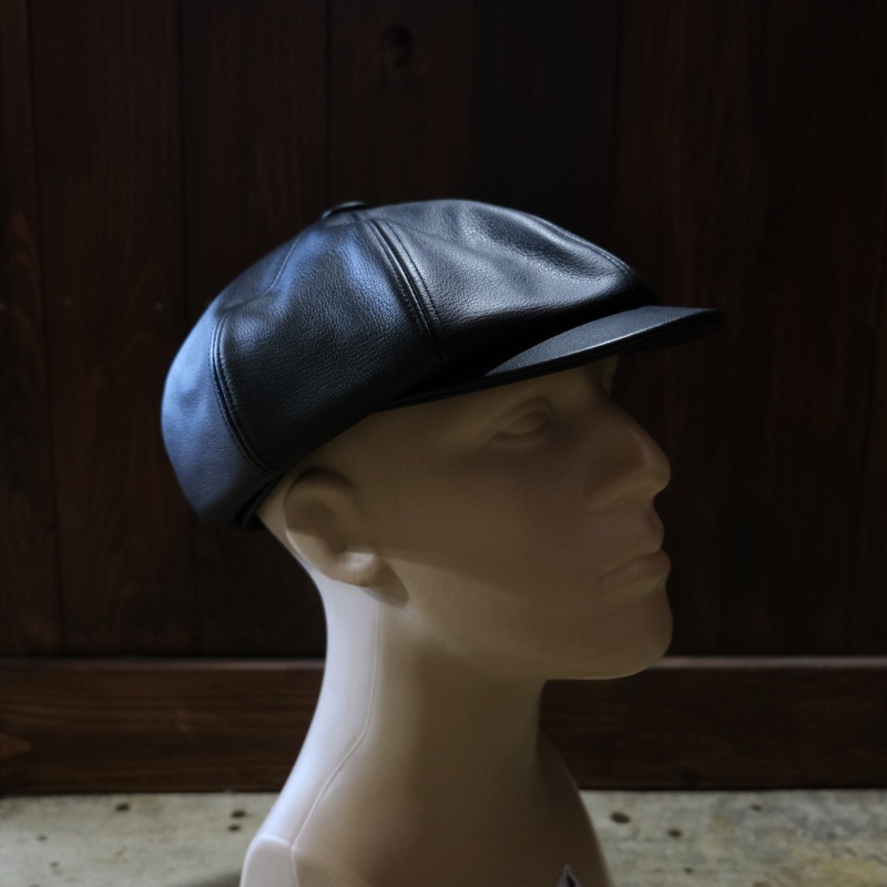 BLACK SIGN �֥�å��������BSFC-26901�ۡ�Leather Casquette / Mud Black�ۥ쥶�����㥹���å� �����ϥ��� �ܳ� ������