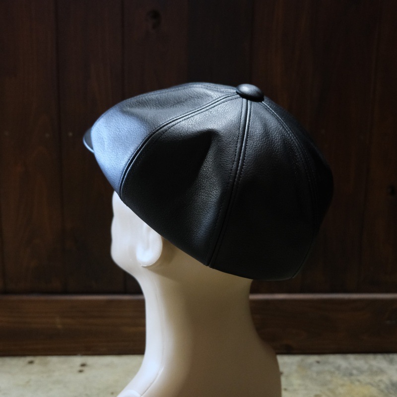 BLACK SIGN �֥�å��������BSFC-26901�ۡ�Leather Casquette / Mud Black�ۥ쥶�����㥹���å� �����ϥ��� �ܳ� ������