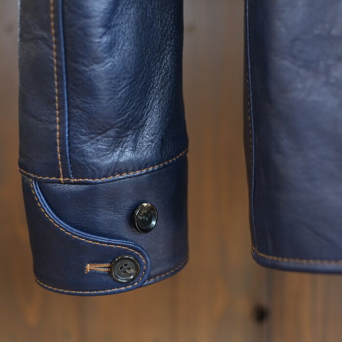 ̵Y'2 LEATHER(磻ġ쥶<BR>IC-77ۡINDIGO HORSE CAR COAT<BR>ۡϥɢ㥤ǥۡ䥫 쥶ϡե 쥶㥱å<BR>MADE IN JAPAN