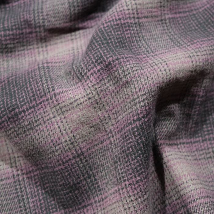 BLUCO �֥륳��155-11-047�ۡ�OMBRE CHECK FLANNEL SHIRT�ۥ���֥졼�����å��ե��ͥ륷��� Ĺµ ��������� COTTON