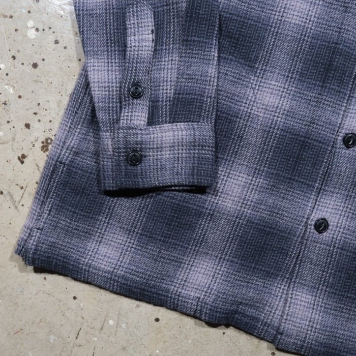 BLUCO �֥륳��155-11-047�ۡ�OMBRE CHECK FLANNEL SHIRT�ۥ���֥졼�����å��ե��ͥ륷��� Ĺµ ��������� COTTON