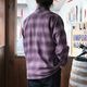 BLUCO �֥륳��155-11-047�ۡ�OMBRE CHECK FLANNEL SHIRT�ۥ���֥졼�����å��ե��ͥ륷��� Ĺµ ��������� COTTON