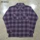 BLUCO �֥륳��155-11-047�ۡ�OMBRE CHECK FLANNEL SHIRT�ۥ���֥졼�����å��ե��ͥ륷��� Ĺµ ��������� COTTON