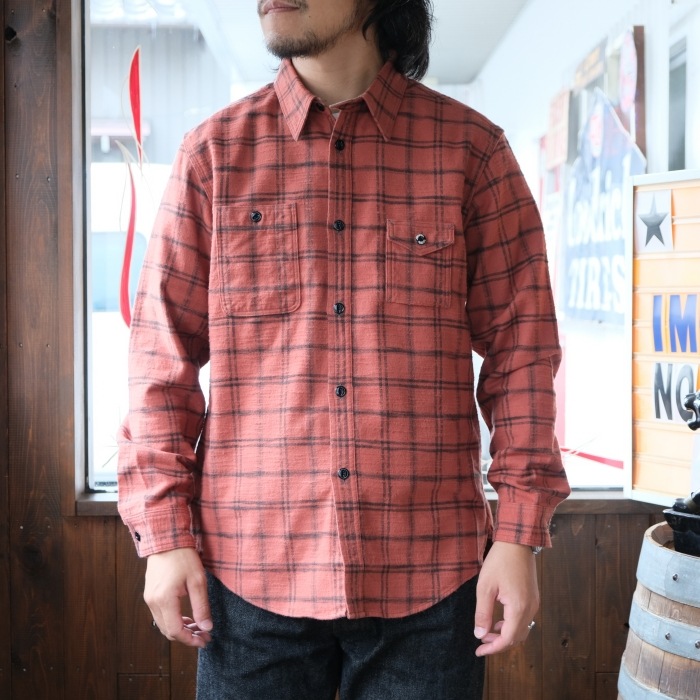 TROPHY CLOTHING �ȥ��ե������������� ��TR25AW-401�ۡ�Machine Age Check Shirt�ۥޥ����󥨥��������å������ �������� ��������