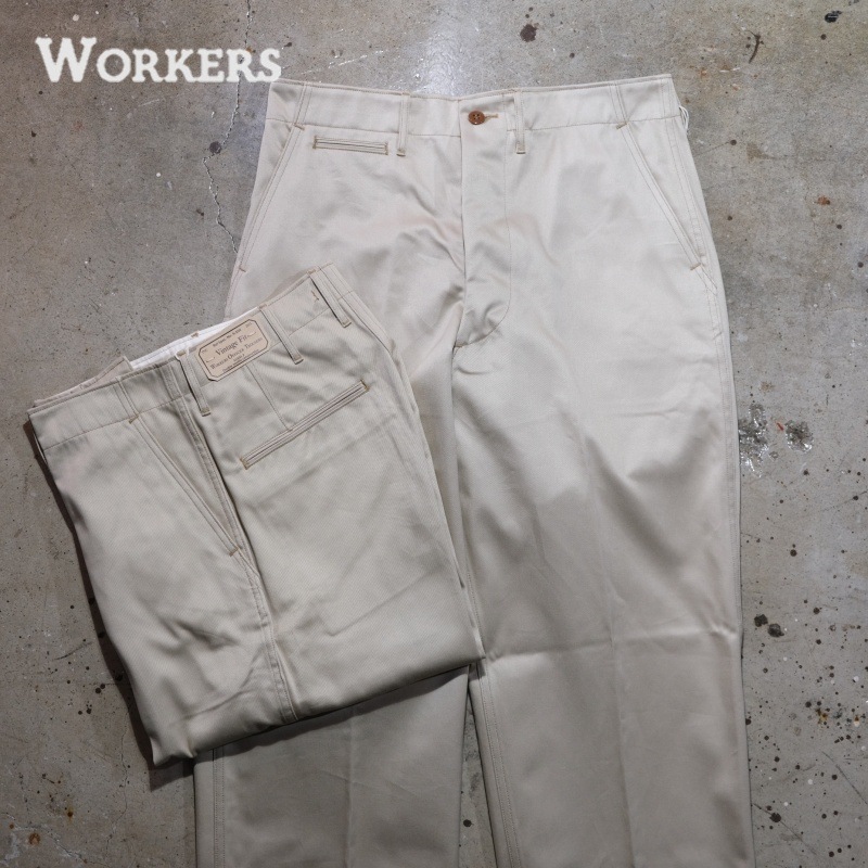 WORKERS ワーカーズ【Officer Trousers Vintage Fit】≪Khaki No1