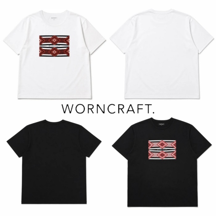 WORNCRAFT. �������󥯥�եȡ�GMT-021�ۡ�USA COTTON SHORT SLEEVE NATIVE PATTERN T-SHIRTS��S/S T�����  USA���åȥ� Ⱦµ