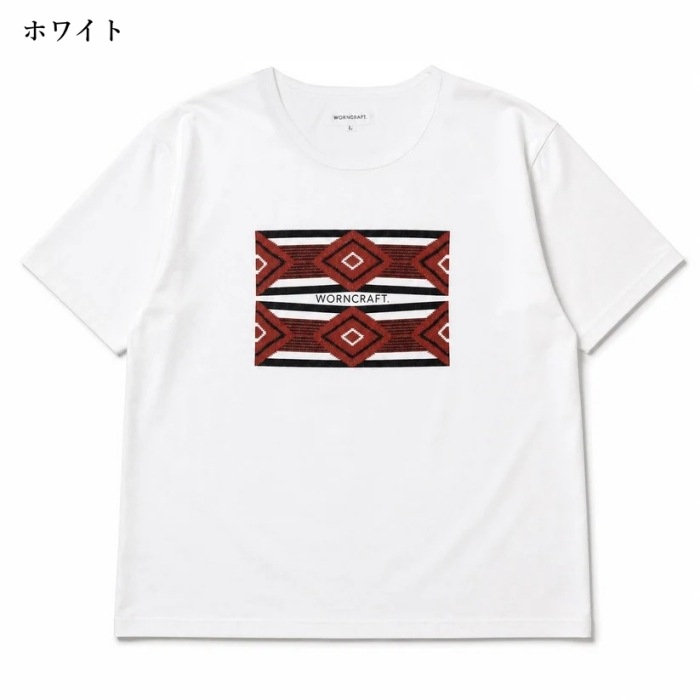 WORNCRAFT. �������󥯥�եȡ�GMT-021�ۡ�USA COTTON SHORT SLEEVE NATIVE PATTERN T-SHIRTS��S/S T�����  USA���åȥ� Ⱦµ
