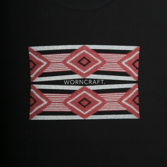 WORNCRAFT. �������󥯥�եȡ�GMT-021�ۡ�USA COTTON SHORT SLEEVE NATIVE PATTERN T-SHIRTS��S/S T�����  USA���åȥ� Ⱦµ