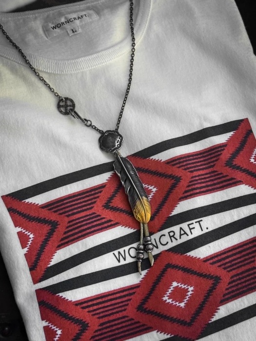 WORNCRAFT. �������󥯥�եȡ�GMT-021�ۡ�USA COTTON SHORT SLEEVE NATIVE PATTERN T-SHIRTS��S/S T�����  USA���åȥ� Ⱦµ