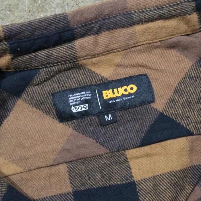 BLUCO �֥륳��155-11-048�ۡ�BUFFALO CHECK FLANNEL SHIRT�ۥХåե����������å��ե��ͥ륷��� Ĺµ ��������� COTTON