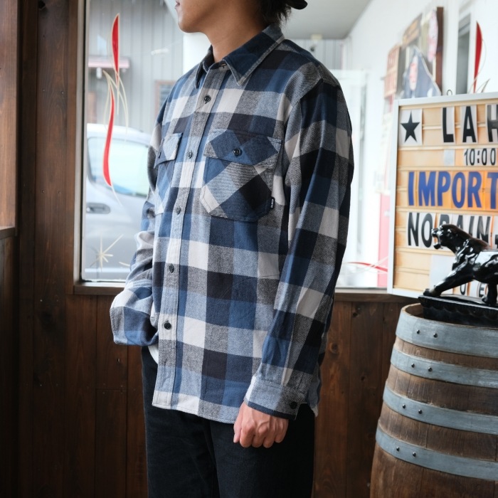 BLUCO �֥륳��155-11-048�ۡ�BUFFALO CHECK FLANNEL SHIRT�ۥХåե����������å��ե��ͥ륷��� Ĺµ ��������� COTTON