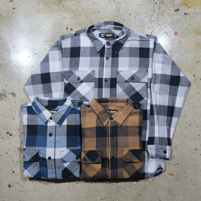 BLUCO ブルコ【155-11-048】【BUFFALO CHECK FLANNEL SHIRT