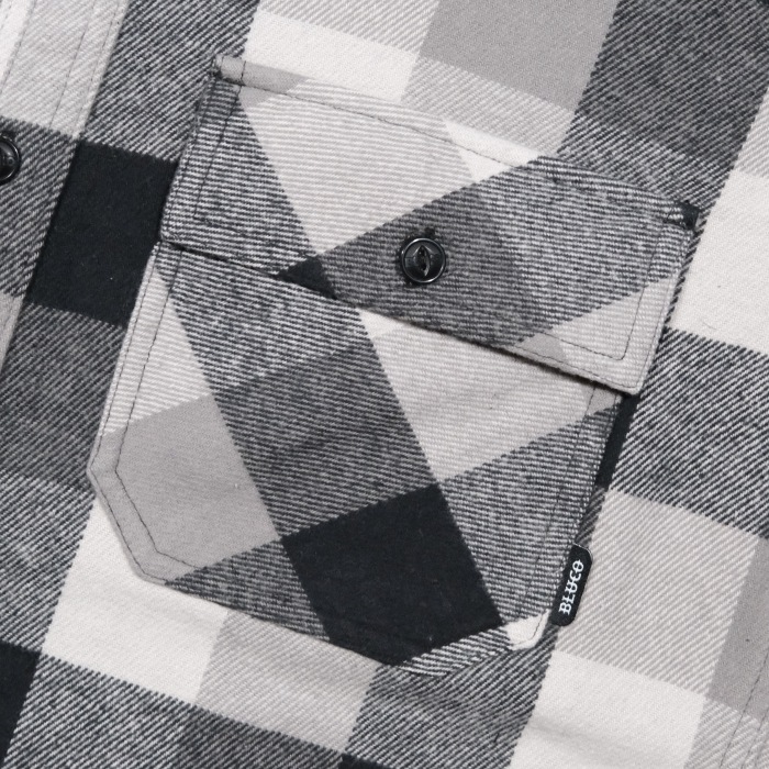 BLUCO �֥륳��155-11-048�ۡ�BUFFALO CHECK FLANNEL SHIRT�ۥХåե����������å��ե��ͥ륷��� Ĺµ ��������� COTTON