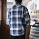 BLUCO �֥륳��155-11-048�ۡ�BUFFALO CHECK FLANNEL SHIRT�ۥХåե����������å��ե��ͥ륷��� Ĺµ ��������� COTTON