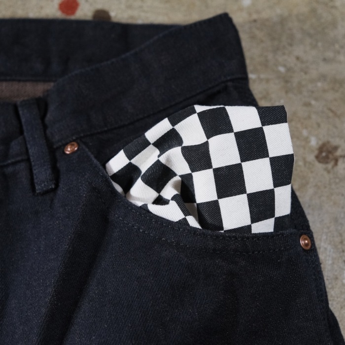 TROPHY CLOTHING x LAHAINA�ȥ��ե������������󥰡�Painter Blackie Denim�������֥�å����ڥ��󥿡��ѥ�� �֥�å��ǥ˥� 