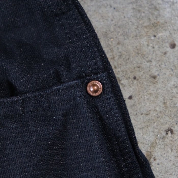 TROPHY CLOTHING x LAHAINA�ȥ��ե������������󥰡�Painter Blackie Denim�������֥�å����ڥ��󥿡��ѥ�� �֥�å��ǥ˥� 