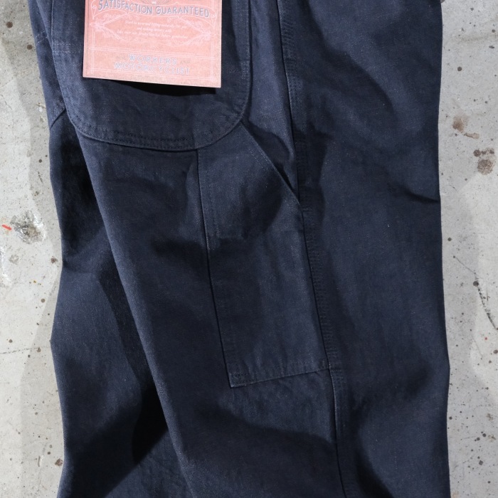 TROPHY CLOTHING x LAHAINA�ȥ��ե������������󥰡�Painter Blackie Denim�������֥�å����ڥ��󥿡��ѥ�� �֥�å��ǥ˥� 