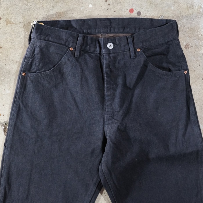 TROPHY CLOTHING x LAHAINA�ȥ��ե������������󥰡�Painter Blackie Denim�������֥�å����ڥ��󥿡��ѥ�� �֥�å��ǥ˥� 