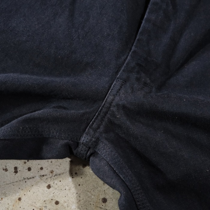 TROPHY CLOTHING x LAHAINA�ȥ��ե������������󥰡�Painter Blackie Denim�������֥�å����ڥ��󥿡��ѥ�� �֥�å��ǥ˥� 