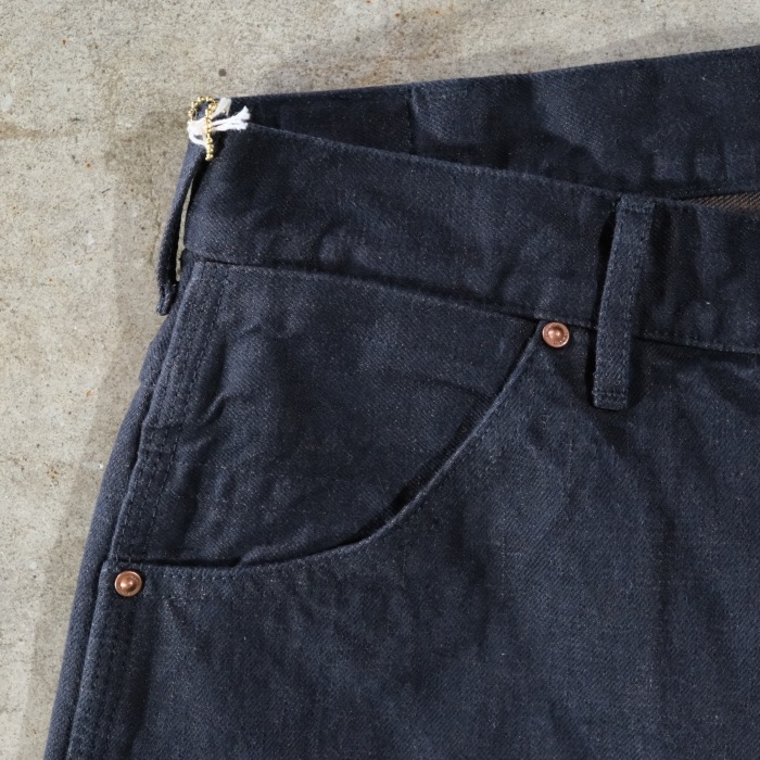 TROPHY CLOTHING x LAHAINA�ȥ��ե������������󥰡�Painter Blackie Denim�������֥�å����ڥ��󥿡��ѥ�� �֥�å��ǥ˥� 