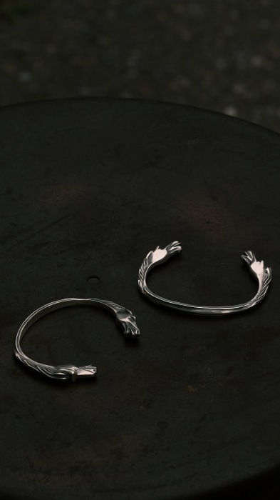 RAOING �������󥰡�Horse Bangle�ۥۡ����Х󥰥� �ϥ�ɥᥤ�� ����С� SILVER925