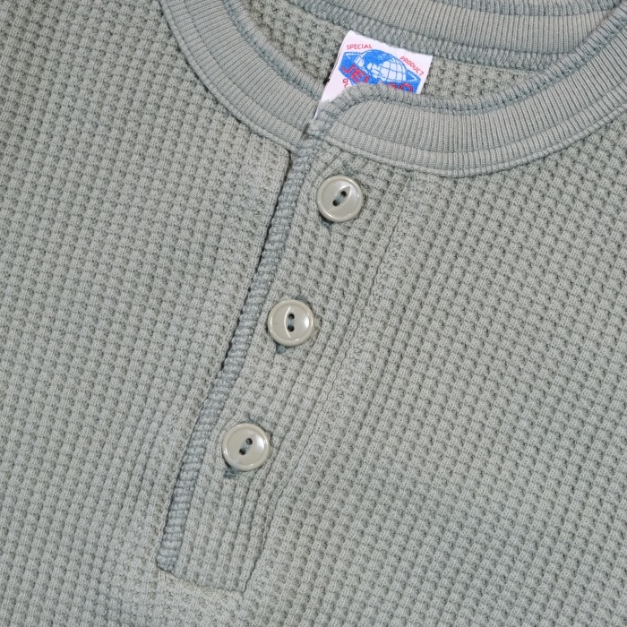 JELADO �����顼�ɡ�AB94236�ۡ�Mega Thermal Henry Neck�ۢ�Sage Green / Fade Navy��ᥬ�����ޥ� �إ�꡼�ͥå� COTTON100% ������
