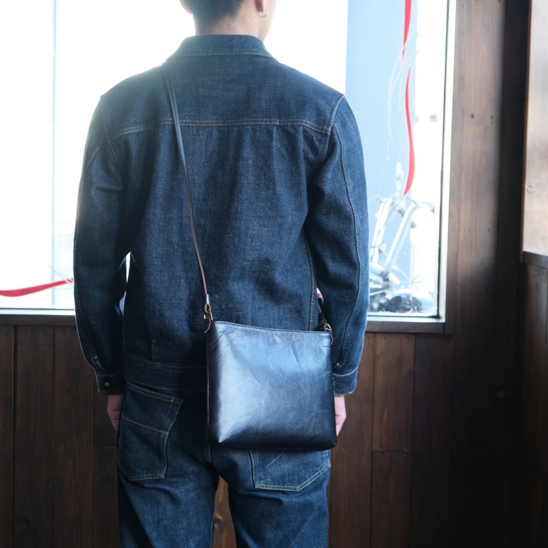 Y'2 LEATHER 磻ġ쥶BG-18ۡNATURAL SCAR HORSE SACOCHE BAG ʥ륹ۡåХå ϳ 