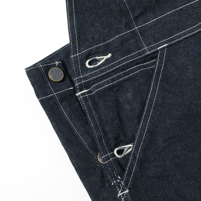 HEADLIGHT إåɥ饤ȡHD42554ۡHEADLIGHT 11oz. BLUE DENIM LOW BACK OVERALLSۥǥ˥ХåС ǥ˥ COTTON100