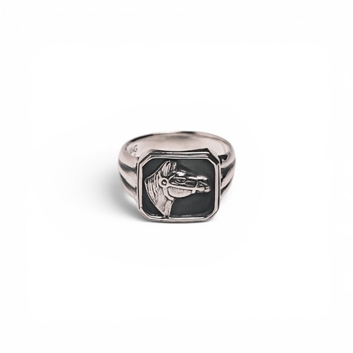 RAOING �������󥰡�Classic Horse Ring�ۥ��饷�å��ۡ������ ���� �ϥ�ɥᥤ�� ����С� SILVER925 