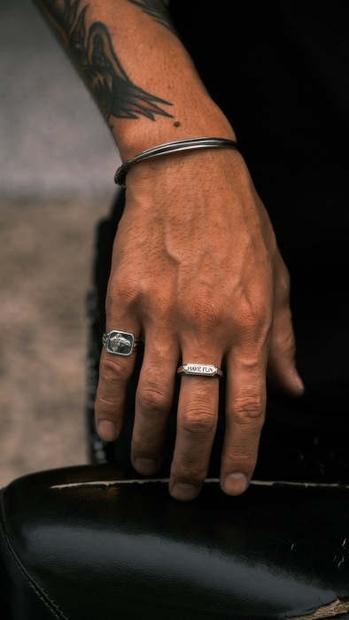 RAOING �������󥰡�Classic Horse Ring�ۥ��饷�å��ۡ������ ���� �ϥ�ɥᥤ�� ����С� SILVER925 