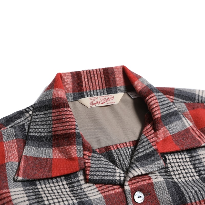 TROPHY CLOTHING ȥե󥰡TR24AW-401ۡTown Craft Wool Check Shirtۥ󥯥եȥå WOOL100% 