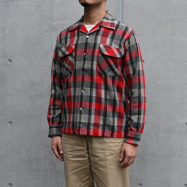 TROPHY CLOTHING ȥե󥰡TR24AW-401ۡTown Craft Wool Check Shirtۥ󥯥եȥå WOOL100% 