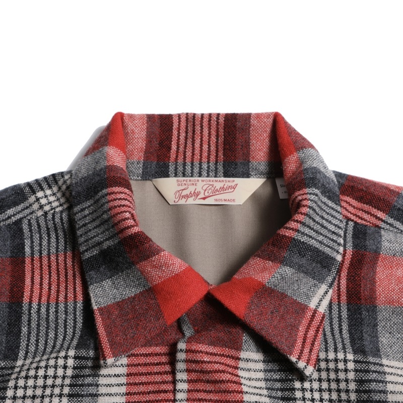 TROPHY CLOTHING ȥե󥰡TR24AW-401ۡTown Craft Wool Check Shirtۥ󥯥եȥå WOOL100% 