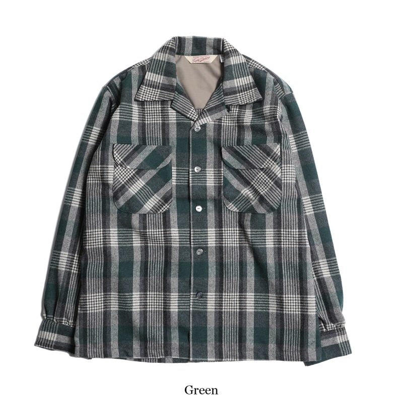 TROPHY CLOTHING ȥե󥰡TR24AW-401ۡTown Craft Wool Check Shirtۥ󥯥եȥå WOOL100% 
